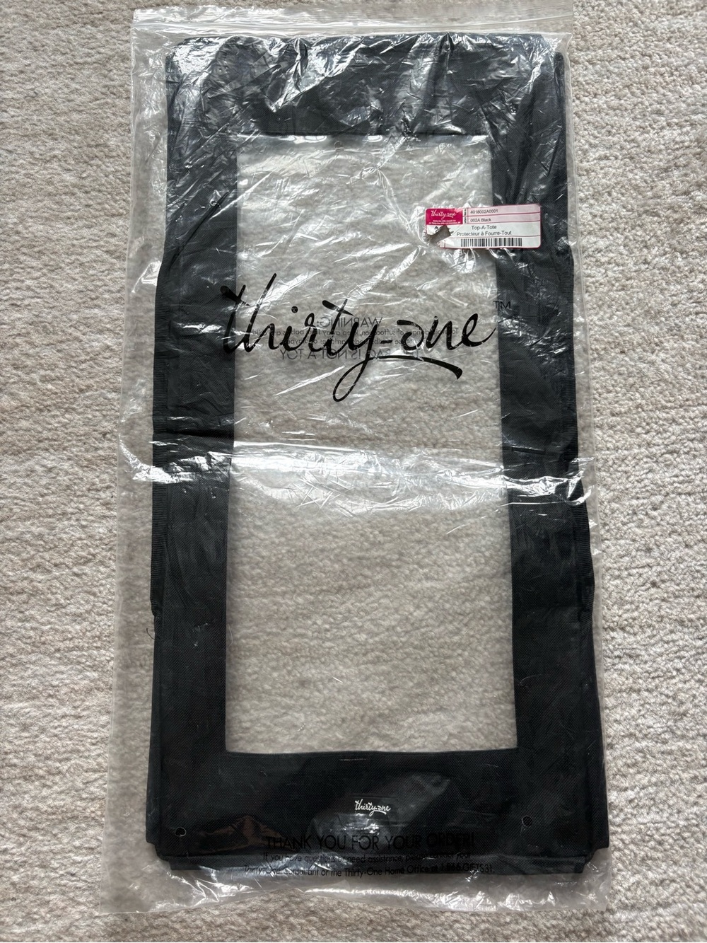 Thirty-One Top A Tote Black New 4018002A001